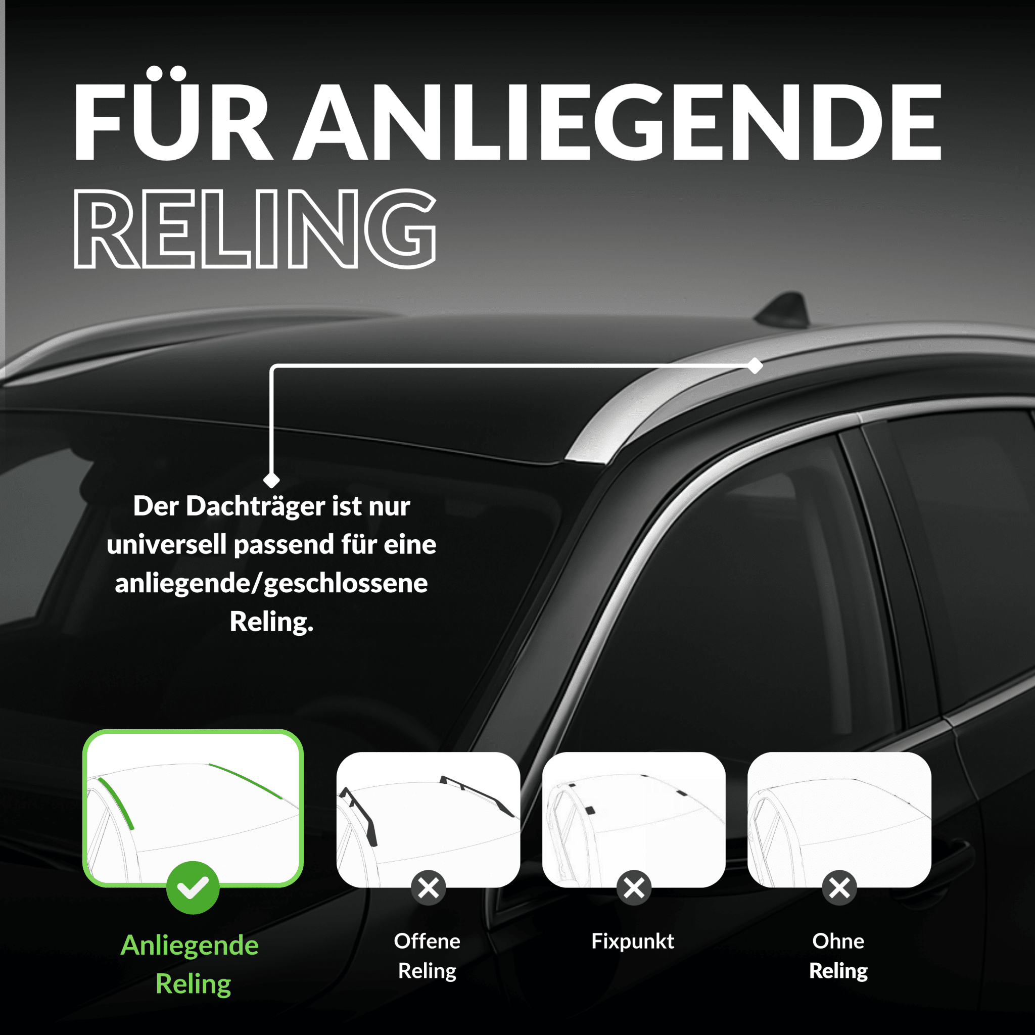 OWEN Dachträger 3.0 für geschlossene Reling - Hello Owen