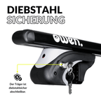 OWEN Dachträger 5.0 für offene Reling - OWEN