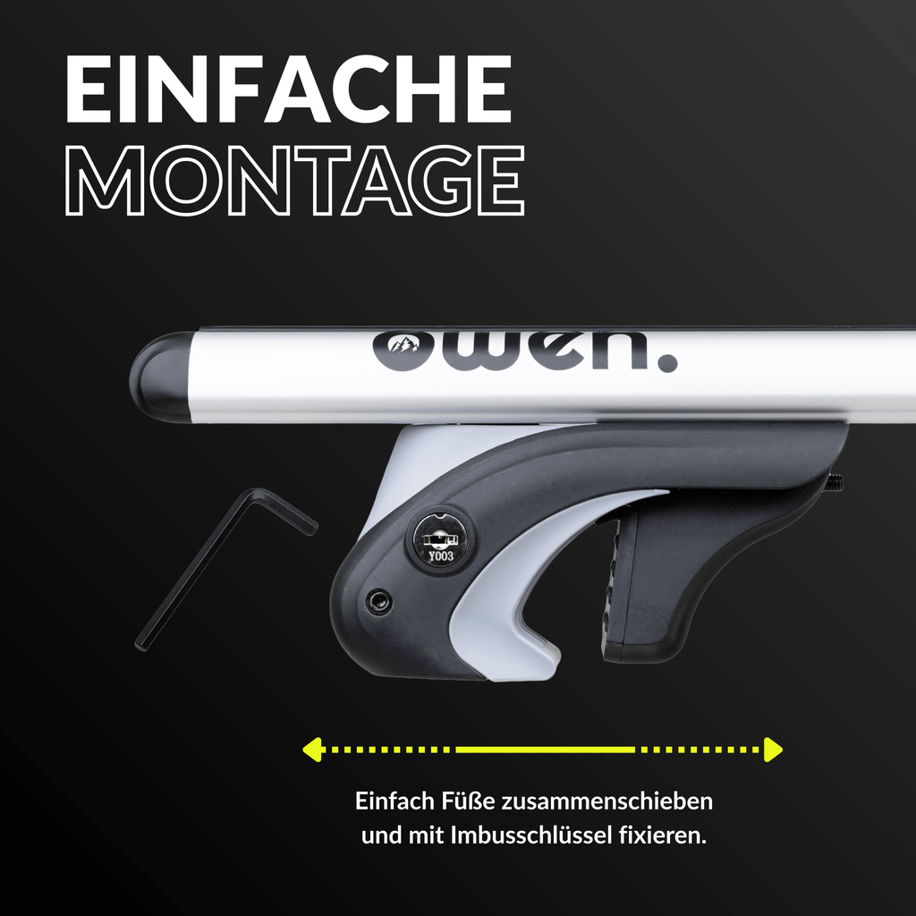 OWEN Dachträger 5.0 für offene Reling - OWEN