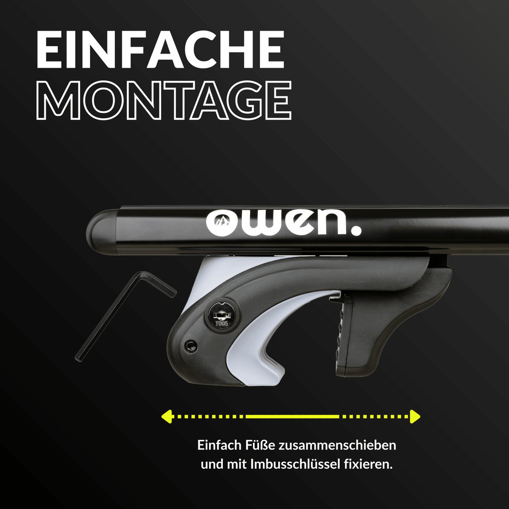 OWEN Dachträger 5.0 für offene Reling - OWEN
